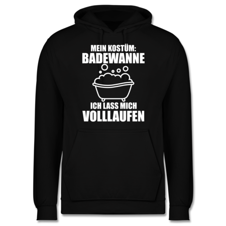 Mein Kostum Badewanne Ich Lasse Mich Volllaufen Weiss T Shirt Turnbeutel Shirtracer