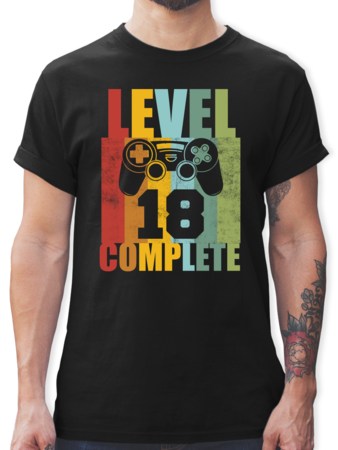 Level 18 Complete Geburtstag Vintage Tshirt Rucksack Shirtracer