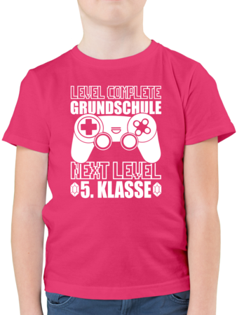 Level Complete Grundschule Next Level 5 Klasse Weiss Tshirt Turnbeutel Shirtracer