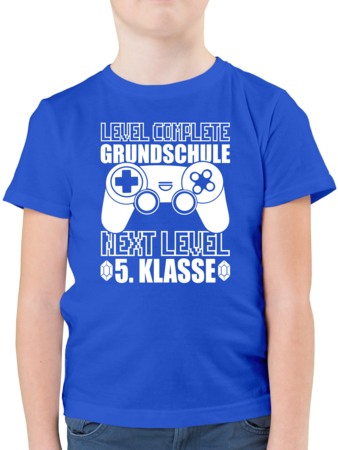 Level Complete Grundschule Next Level 5 Klasse Weiss Tshirt Turnbeutel Shirtracer